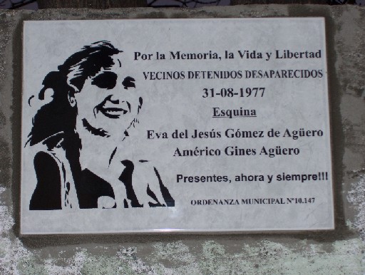 homenaje a americo y eva ag&uuml;ero