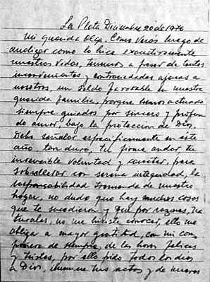 Carta desde la Carcel