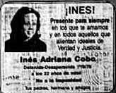 Aviso sobre su desaparicion