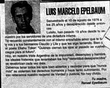 Aviso sobre la desaparicion de Luis