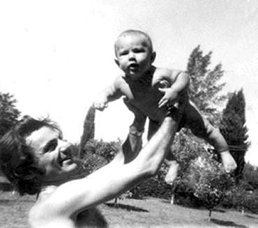 Fernando con su hijo