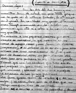 Carta de Daniel Gorosito desde la c&aacute;rcel