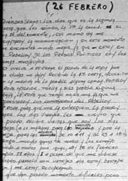 Carta de Daniel Gorosito desde la cárcel