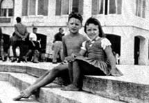 Cesar con Adriana Boitano