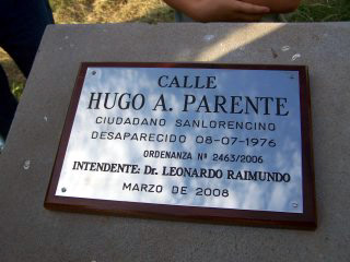 calle Hugo Parente