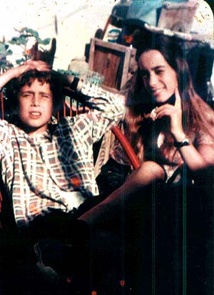 Con su hermano Pablo