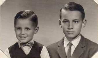 Ricardo Saibene con su hermano