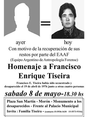 Homenaje a Francisco Tiseira