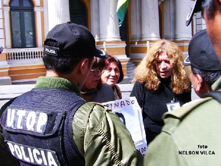 Reclamo de los Familiares de Desaparecidos en Bolivia