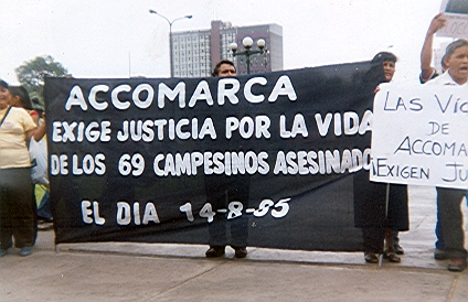 Pedido de Justicia por la Masacre de Accomarca